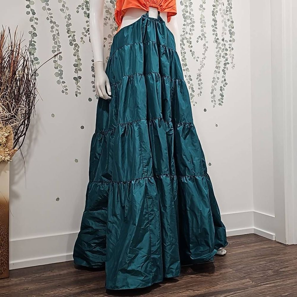 NWOT Staud Dome Taffeta Cut-Out Maxi Dress Size L - Picture 7 of 12